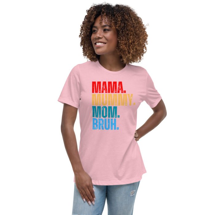 womens relaxed t shirt pink front 65fd956826ed0 - Mama Clothing Store - For Great Mamas