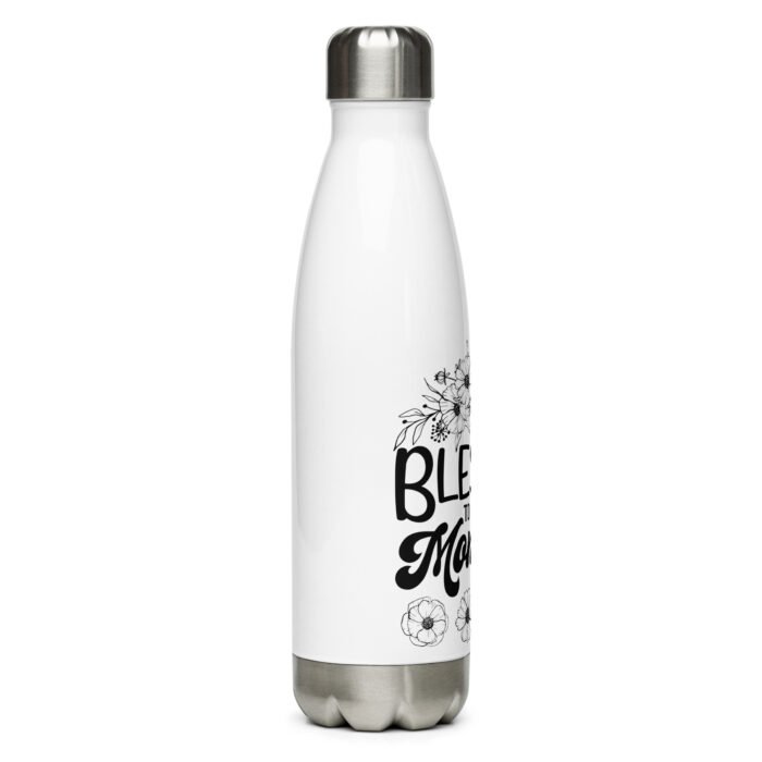 stainless steel water bottle white 17 oz right 6619367172474 - Mama Clothing Store - For Great Mamas