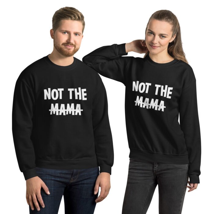 unisex crew neck sweatshirt black front 660fbf0ccd6ed - Mama Clothing Store - For Great Mamas