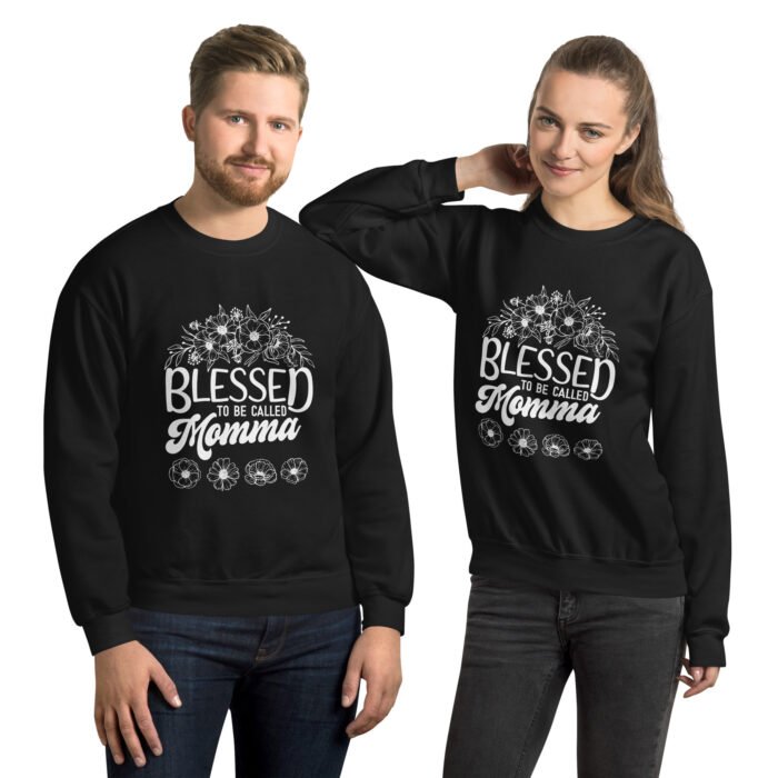 unisex crew neck sweatshirt black front 661934da6e3cd - Mama Clothing Store - For Great Mamas