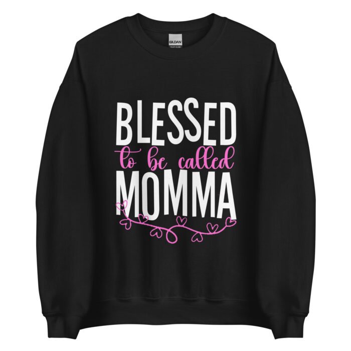 unisex crew neck sweatshirt black front 661d3cc9bbc23 - Mama Clothing Store - For Great Mamas