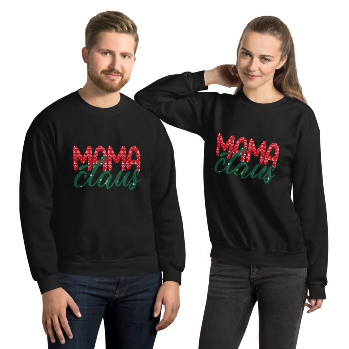 unisex crew neck sweatshirt black front 662266f342527 - Mama Clothing Store - For Great Mamas