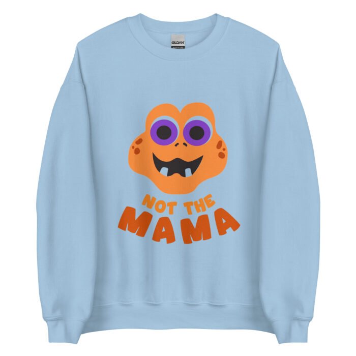 unisex crew neck sweatshirt light blue front 660d70210715c - Mama Clothing Store - For Great Mamas