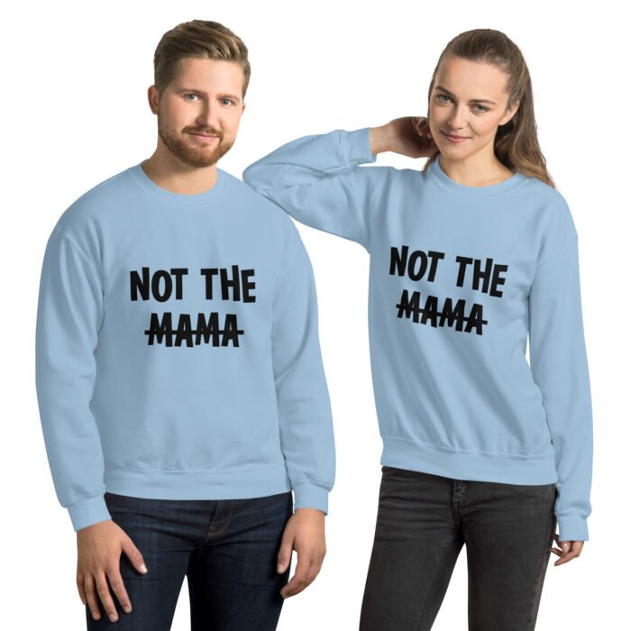 unisex crew neck sweatshirt light blue front 660fb4669f931 - Mama Clothing Store - For Great Mamas