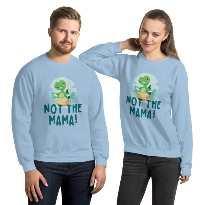 unisex crew neck sweatshirt light blue front 660fc755accbb - Mama Clothing Store - For Great Mamas