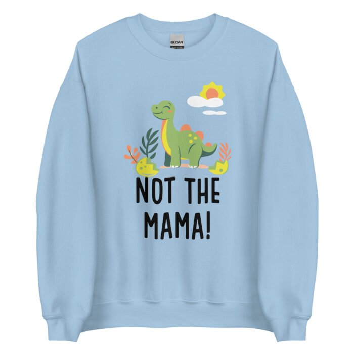 unisex crew neck sweatshirt light blue front 660fd2955ea28 - Mama Clothing Store - For Great Mamas