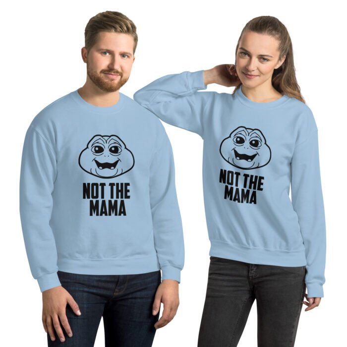 unisex crew neck sweatshirt light blue front 661001c8ca469 - Mama Clothing Store - For Great Mamas