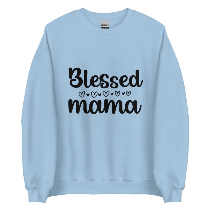 unisex crew neck sweatshirt light blue front 6618fd4d4d512 - Mama Clothing Store - For Great Mamas