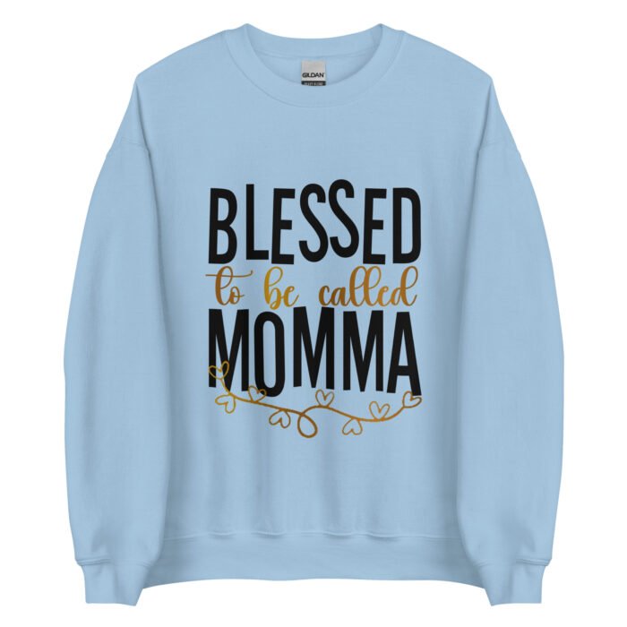 unisex crew neck sweatshirt light blue front 661d49c0a1ac8 - Mama Clothing Store - For Great Mamas