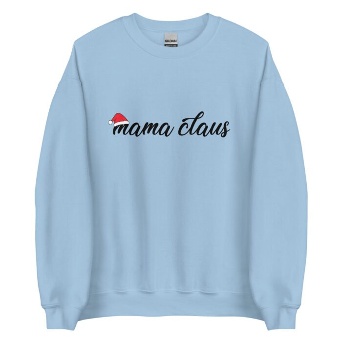 unisex crew neck sweatshirt light blue front 66224e7608f1c - Mama Clothing Store - For Great Mamas