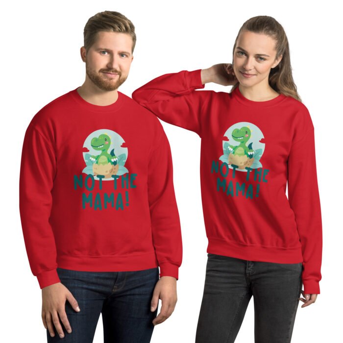 unisex crew neck sweatshirt red front 660fc755ac428 - Mama Clothing Store - For Great Mamas