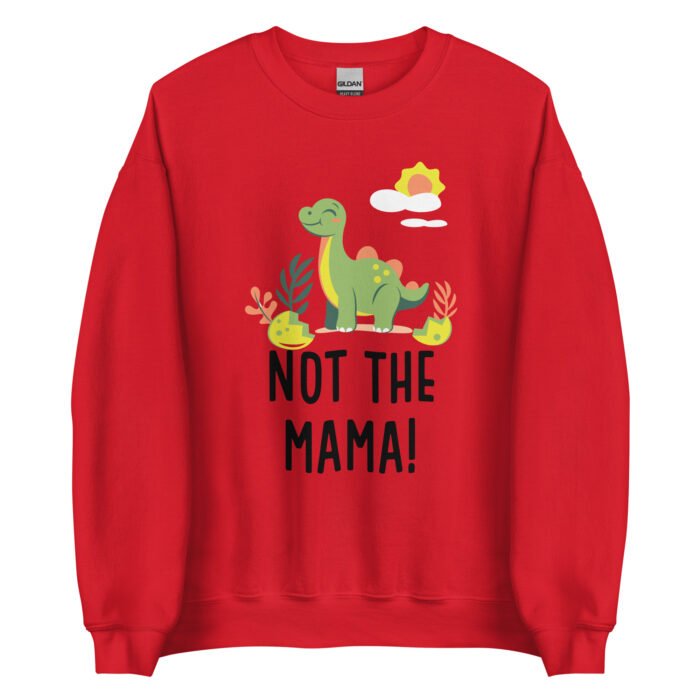 unisex crew neck sweatshirt red front 660fd2955e2e8 - Mama Clothing Store - For Great Mamas