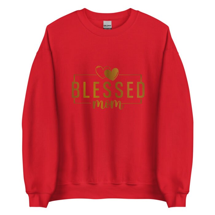 unisex crew neck sweatshirt red front 6613c00454b6e - Mama Clothing Store - For Great Mamas