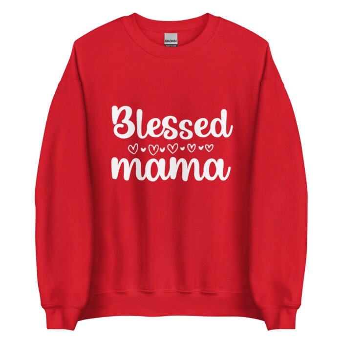 unisex crew neck sweatshirt red front 6619079f9cb1d - Mama Clothing Store - For Great Mamas