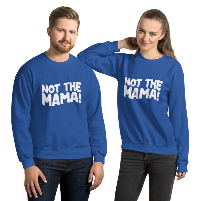 unisex crew neck sweatshirt royal front 660fead813d13 - Mama Clothing Store - For Great Mamas