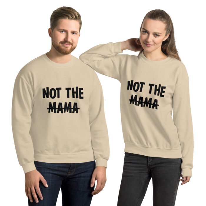 unisex crew neck sweatshirt sand front 660fb466a2623 - Mama Clothing Store - For Great Mamas