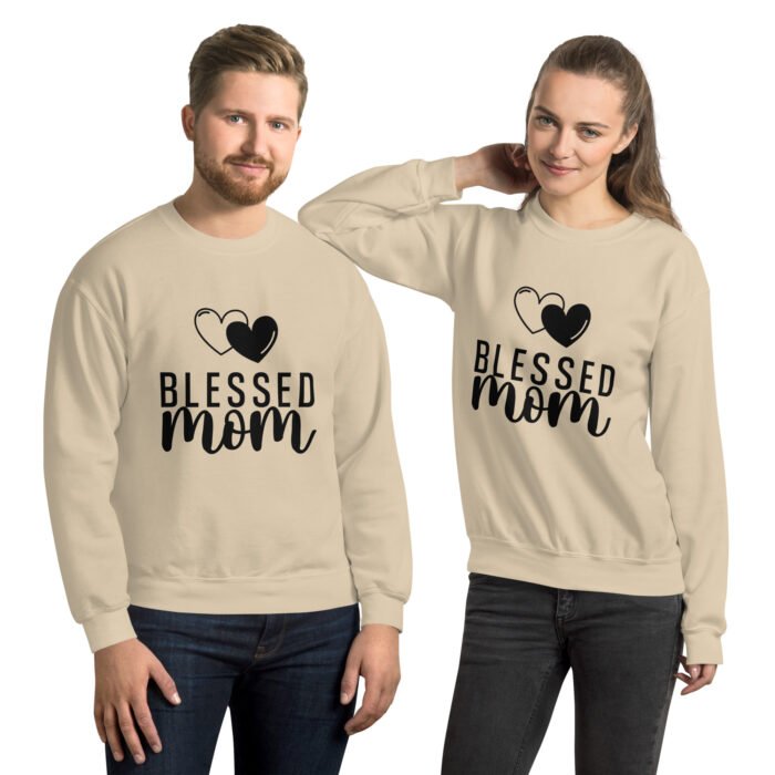 unisex crew neck sweatshirt sand front 6613e7b94c4c2 - Mama Clothing Store - For Great Mamas