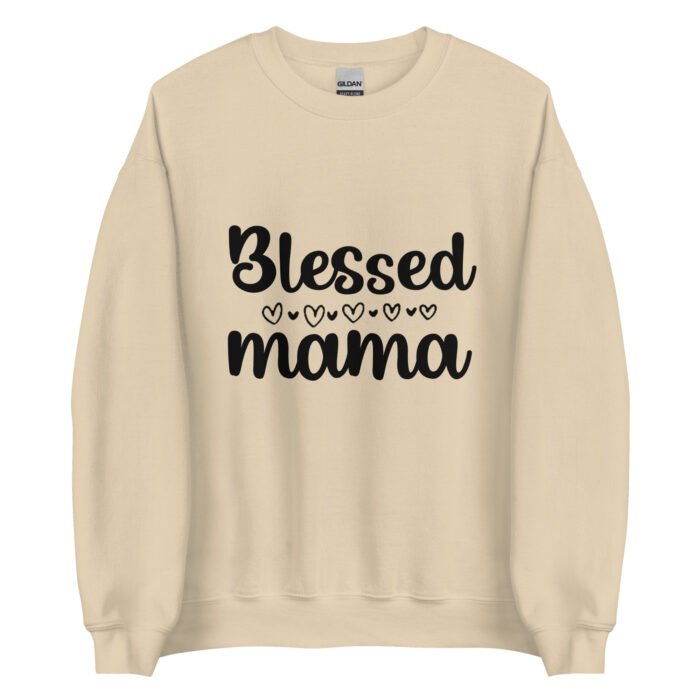 unisex crew neck sweatshirt sand front 6618fd4d489d4 - Mama Clothing Store - For Great Mamas