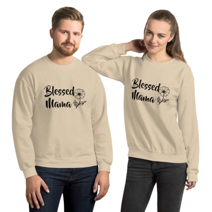 unisex crew neck sweatshirt sand front 66194aa265aa0 - Mama Clothing Store - For Great Mamas
