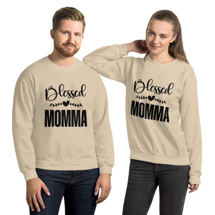 unisex crew neck sweatshirt sand front 661e488520320 - Mama Clothing Store - For Great Mamas