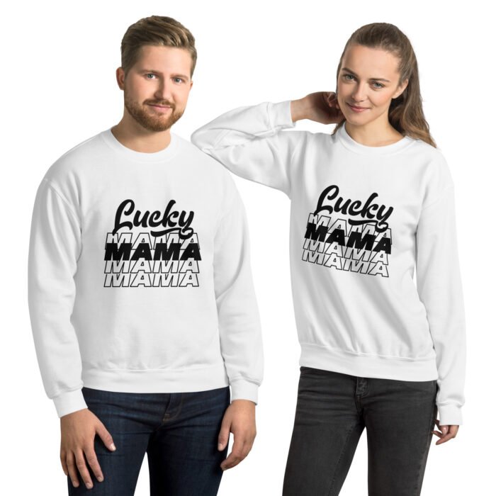 unisex crew neck sweatshirt white front 660d5dbf64c9e - Mama Clothing Store - For Great Mamas