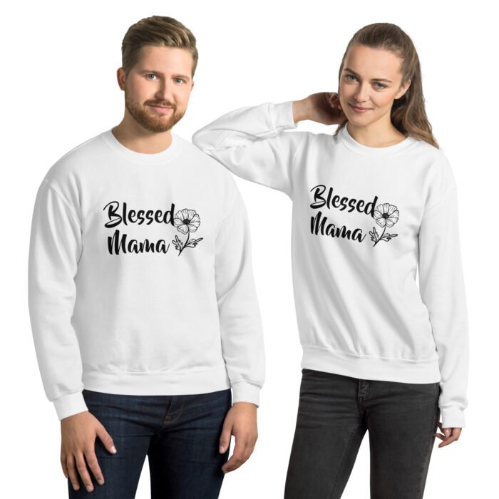 unisex crew neck sweatshirt white front 66194aa26686c - Mama Clothing Store - For Great Mamas