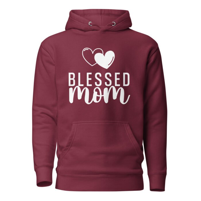 unisex premium hoodie maroon front 66140b24138f9 - Mama Clothing Store - For Great Mamas