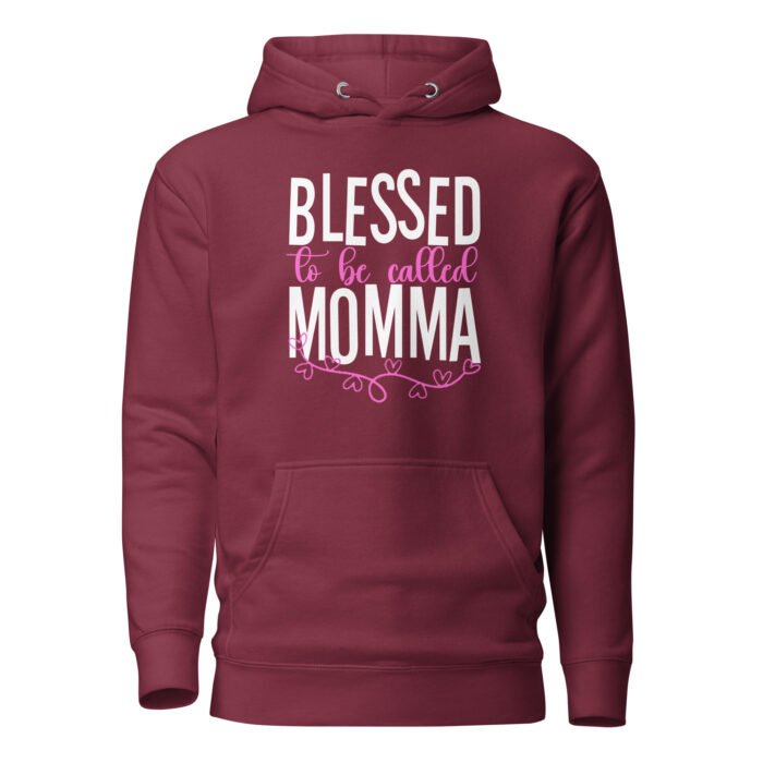 unisex premium hoodie maroon front 661d3ebd52535 - Mama Clothing Store - For Great Mamas