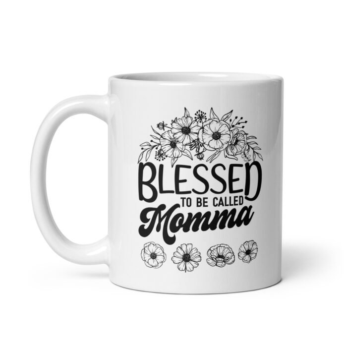 white glossy mug white 11 oz handle on left 66192e2343ff9 - Mama Clothing Store - For Great Mamas
