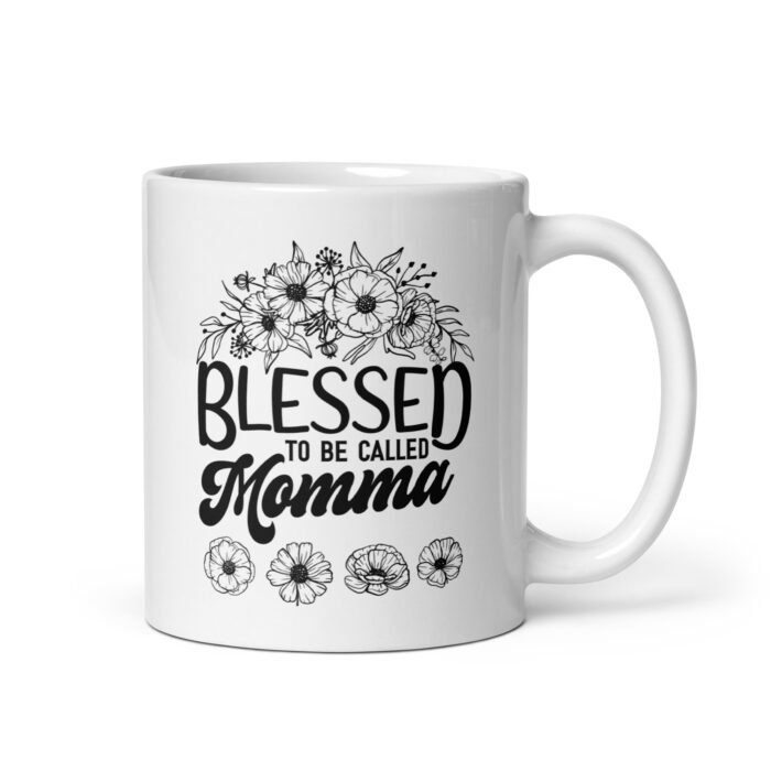 white glossy mug white 11 oz handle on right 66192e234344a - Mama Clothing Store - For Great Mamas
