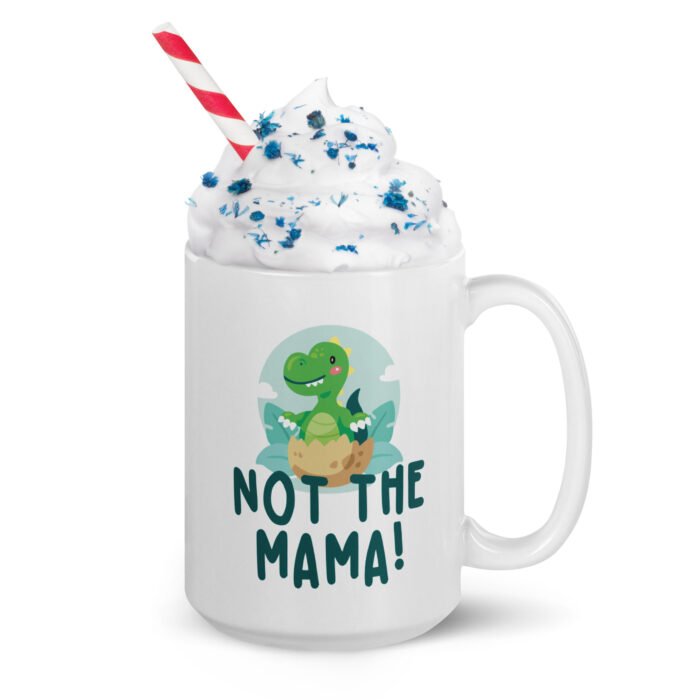 white glossy mug white 15 oz handle on right 660fcab87c469 - Mama Clothing Store - For Great Mamas