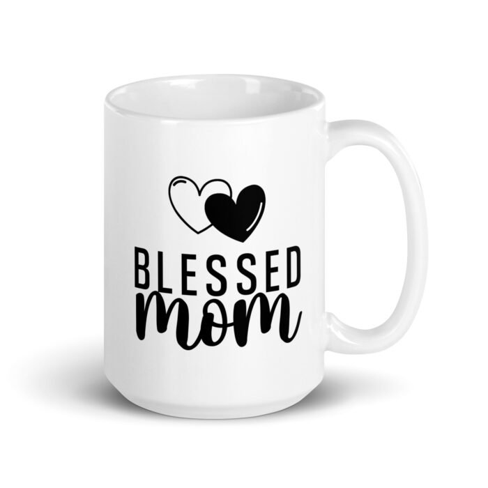 white glossy mug white 15 oz handle on right 6613f8da6fbe1 - Mama Clothing Store - For Great Mamas