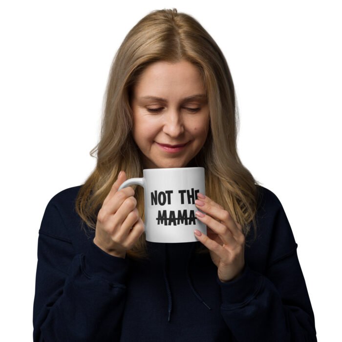 white glossy mug white 20 oz handle on left 660fba5a0f089 - Mama Clothing Store - For Great Mamas