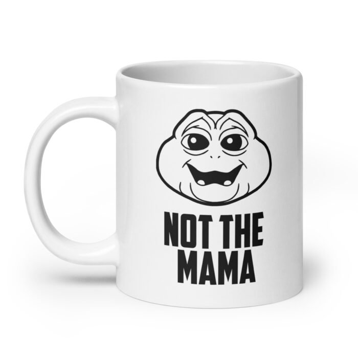 white glossy mug white 20 oz handle on left 660ffd87517cc - Mama Clothing Store - For Great Mamas