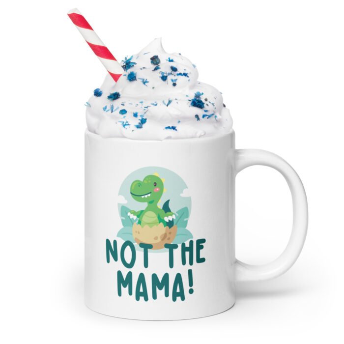 white glossy mug white 20 oz handle on right 660fcab87c5e7 - Mama Clothing Store - For Great Mamas