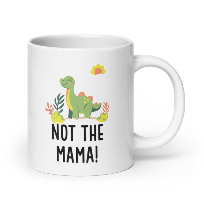 white glossy mug white 20 oz handle on right 660fd67fc2286 - Mama Clothing Store - For Great Mamas