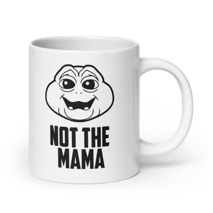 white glossy mug white 20 oz handle on right 660ffd875174e - Mama Clothing Store - For Great Mamas