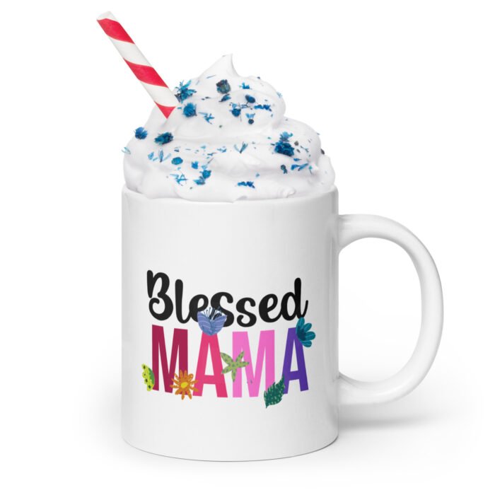 white glossy mug white 20 oz handle on right 66191787163dd - Mama Clothing Store - For Great Mamas