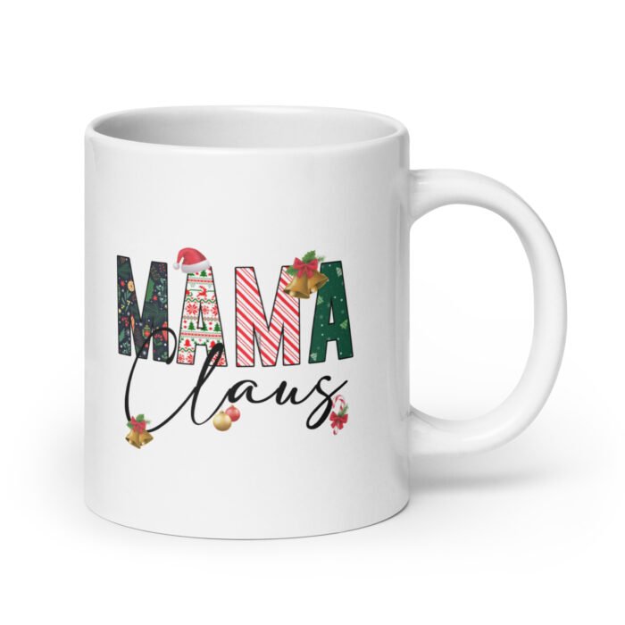 white glossy mug white 20 oz handle on right 6620e4bd4eff7 - Mama Clothing Store - For Great Mamas