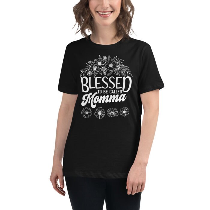 womens relaxed t shirt black front 6619277606957 - Mama Clothing Store - For Great Mamas