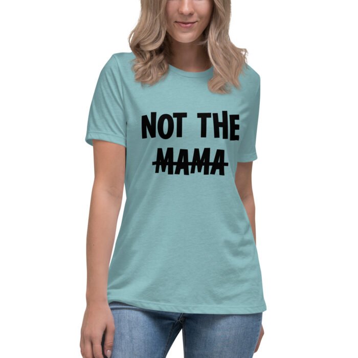 womens relaxed t shirt heather blue lagoon front 660fb1ca9786b - Mama Clothing Store - For Great Mamas