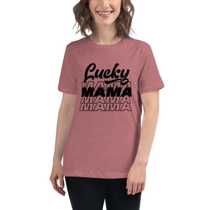 womens relaxed t shirt heather mauve front 660d5af5ced51 - Mama Clothing Store - For Great Mamas