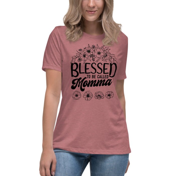womens relaxed t shirt heather mauve front 661932a45fff2 - Mama Clothing Store - For Great Mamas