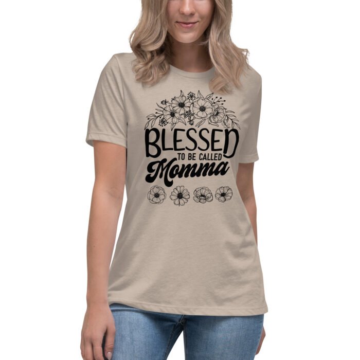 womens relaxed t shirt heather stone front 661932a45e174 - Mama Clothing Store - For Great Mamas