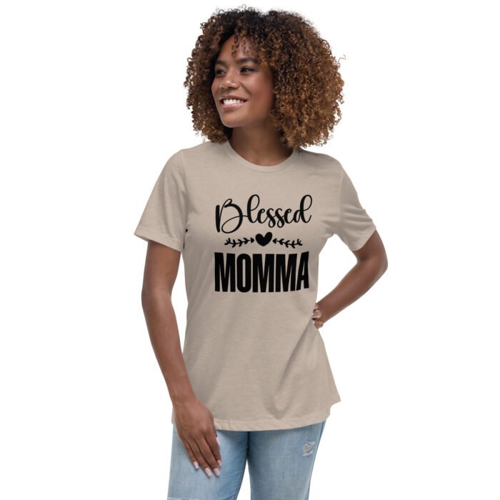 womens relaxed t shirt heather stone front 661d4c151417a - Mama Clothing Store - For Great Mamas