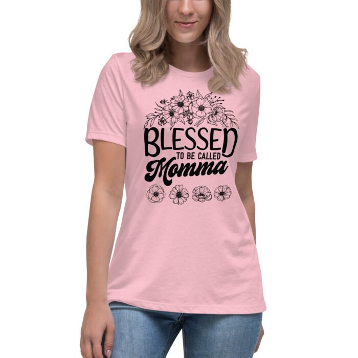 womens relaxed t shirt pink front 661932a46123f - Mama Clothing Store - For Great Mamas