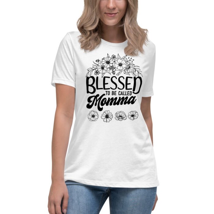 womens relaxed t shirt white front 661932a462f33 - Mama Clothing Store - For Great Mamas